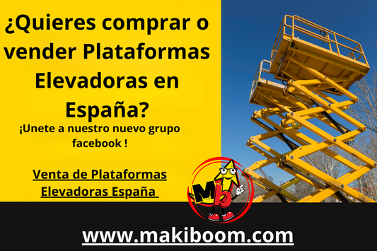 Grupo de Facebook para comprar y vender plataformas elevadoras en España - Makiboom