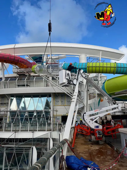 Plataforma elevadora EasyLift R210 arreglar toboganes