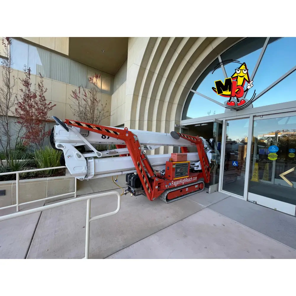 Plataforma spider EasyLift RA26 vista lateral cerrada