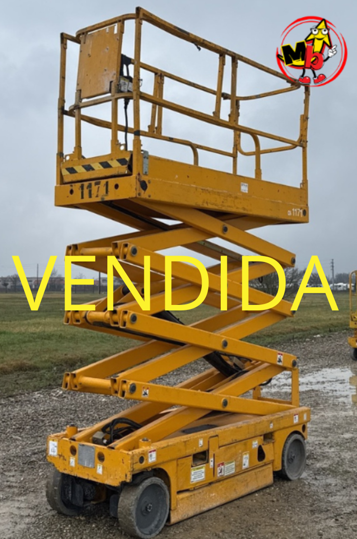 Plataforma elevadora tijera Haulotte Compact 10N eléctrica de 10 metros en buen estado