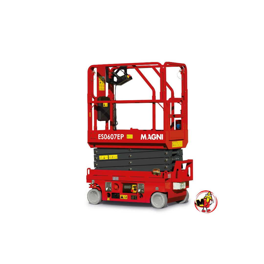 Plataforma extendida MAGNI ES0607EP en altura de trabajo