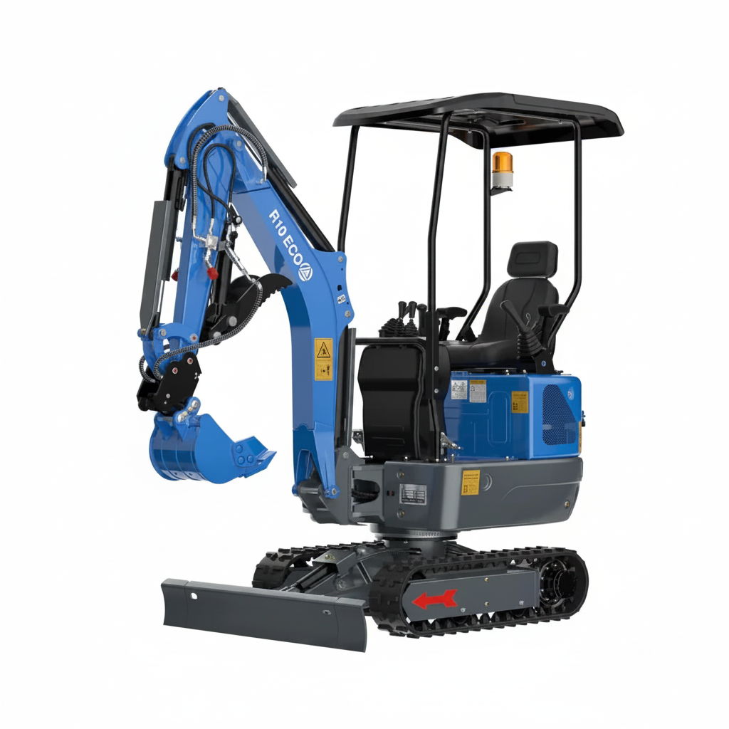 Mini Excavadora Rippa R10 Eco - più spazio