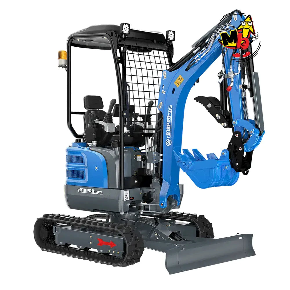 Miniexcavadora RIPPA R18 con motor Kubota D902