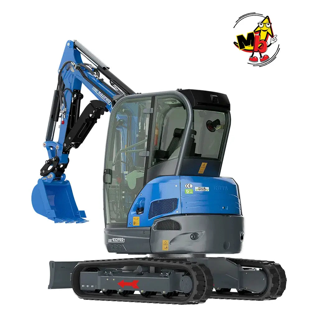 Miniexcavadora RIPPA R32 PRO vista lateral