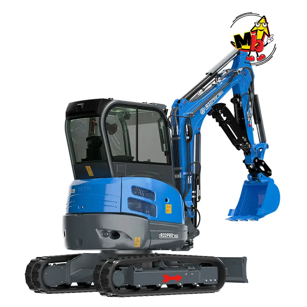 Miniexcavadora RIPPA R32 PRO aparcado