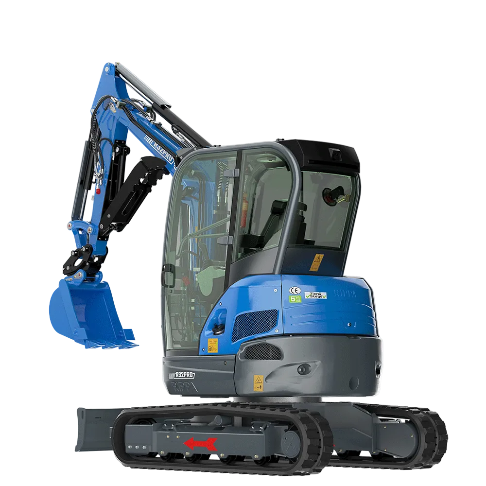 Miniexcavadora RIPPA R32 PRO vista lateral