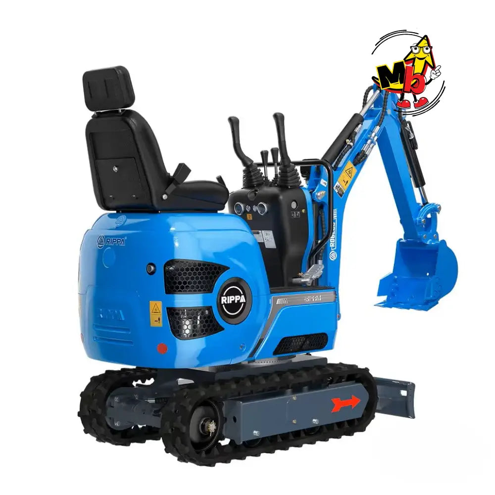 Mini excavadora RIPPA R06 equipada con motor Kubota Z482